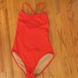 J. Crew Cross Back One-Piece Swimsuit